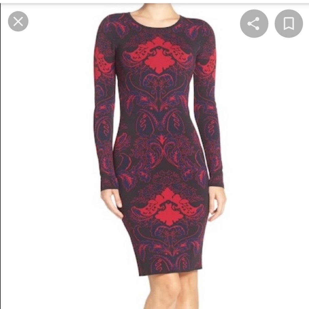 Felicity and Coco Jacquard sweater dress